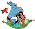 Animlt gif kpeslap az Aladdin cm mesbl.