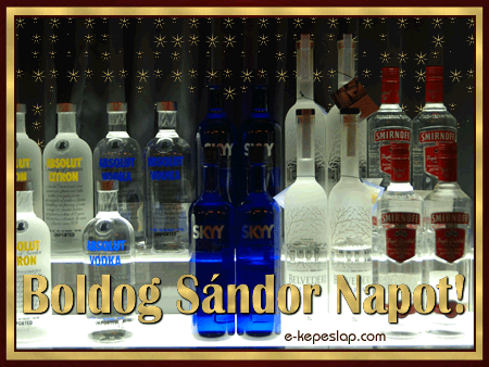 Nvre szl nvnapi kpeslap Sndor napra. Boldog Sndor nvnapot.
