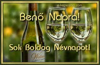 Kszntsd fel Ben nev frfi ismersd, hangulatos boros nvre szl kpeslappal.