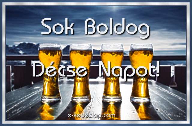 Httt srk nvre szl kpeslap, Dcse nvnapra, ksznt felirattal frfi rokonoknak, haveroknak, bartoknak.