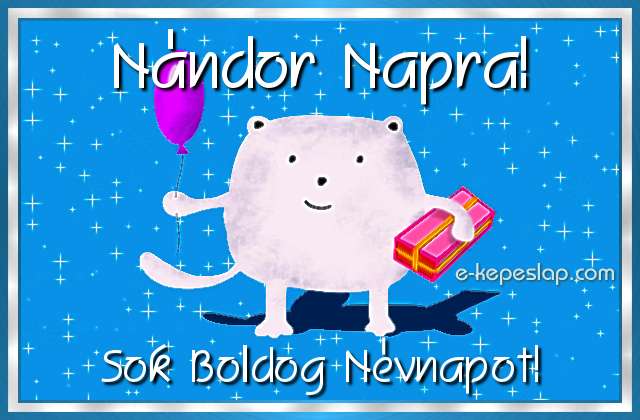 Nvre szl Nndor kpeslap gyerekeknek