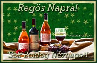 Boros szieszta - K�sz�ntsd fel Reg�s ismer�s�d n�vre sz�l� k�peslappal, k�sz�nt� felirattal.