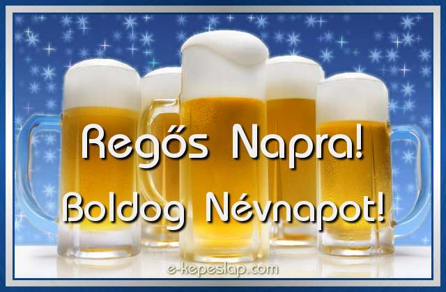 Habz� s�r�skors�k n�vre sz�l� k�sz�nt� felirattal, Reg�s n�vnapra.