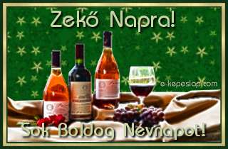 Boros szieszta - Kszntsd fel Zek ismersd nvre szl kpeslappal, ksznt felirattal.